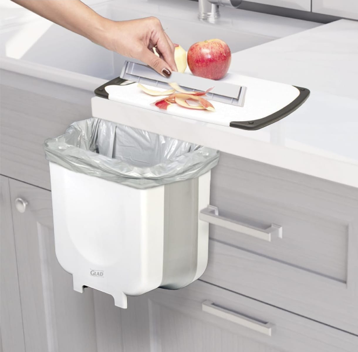 Bote De Basura Plegable Colgante Para Puertas Cocina